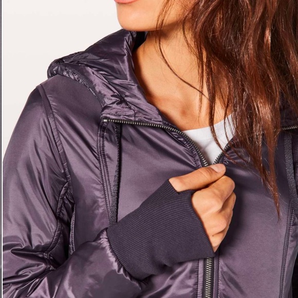 Lululemon Scuba Glyde Jacket Dark Boysenberry Excellent Like New Sz 10 - Picture 2 of 13